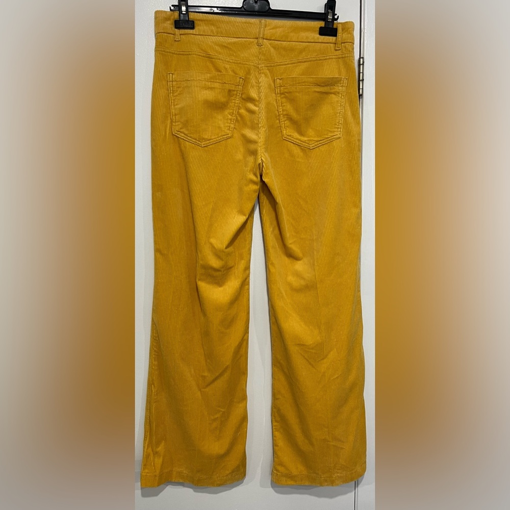Caprio Mustard Straight Leg Women's Pants - Picture 2 of 6